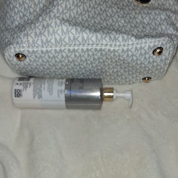 Michael Kors Navy and White Monogram Tote - Picture 6 of 7